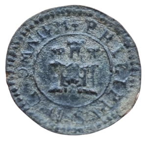 Felipe II Segovia 1 Maravedí 1598