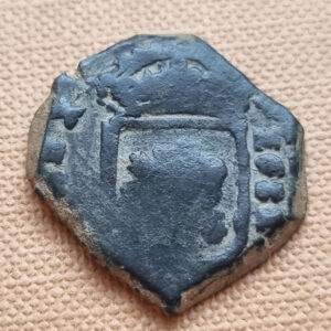 Carlos II Segovia 2 maravedís 1681 sobre 0