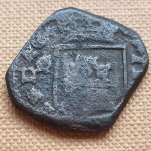 Carlos II Granada s/f visible. Dos granadas en la ceca