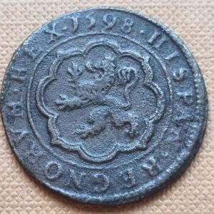 Felipe II Segovia 4 Maravedís 1598