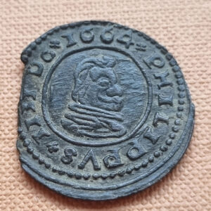 Felipe IV Trujillo 16 maravedís 1664