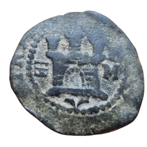 Felipe II 2 cuartos Segovia IM. Variante. MBC-