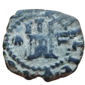 Felipe III Coruña. Pareja 2 monedas 2 maravedís 1604 y 1605. Variantes raras. MBC