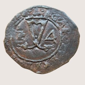 JUANA Y CARLOS. SANTO DOMINGO 4 MARAVEDIS. Valor 4 . S - P