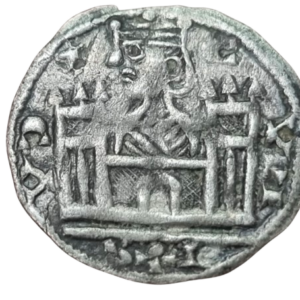 ALFONSO VIII Dinero con ceca Calahorra. * - C Vellón rico en plata