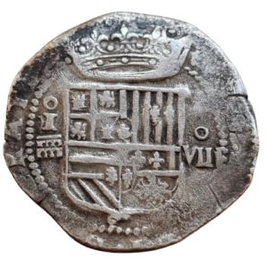 FELIPE II SEGOVIA 8 REALES. Ensayador I sobre IM