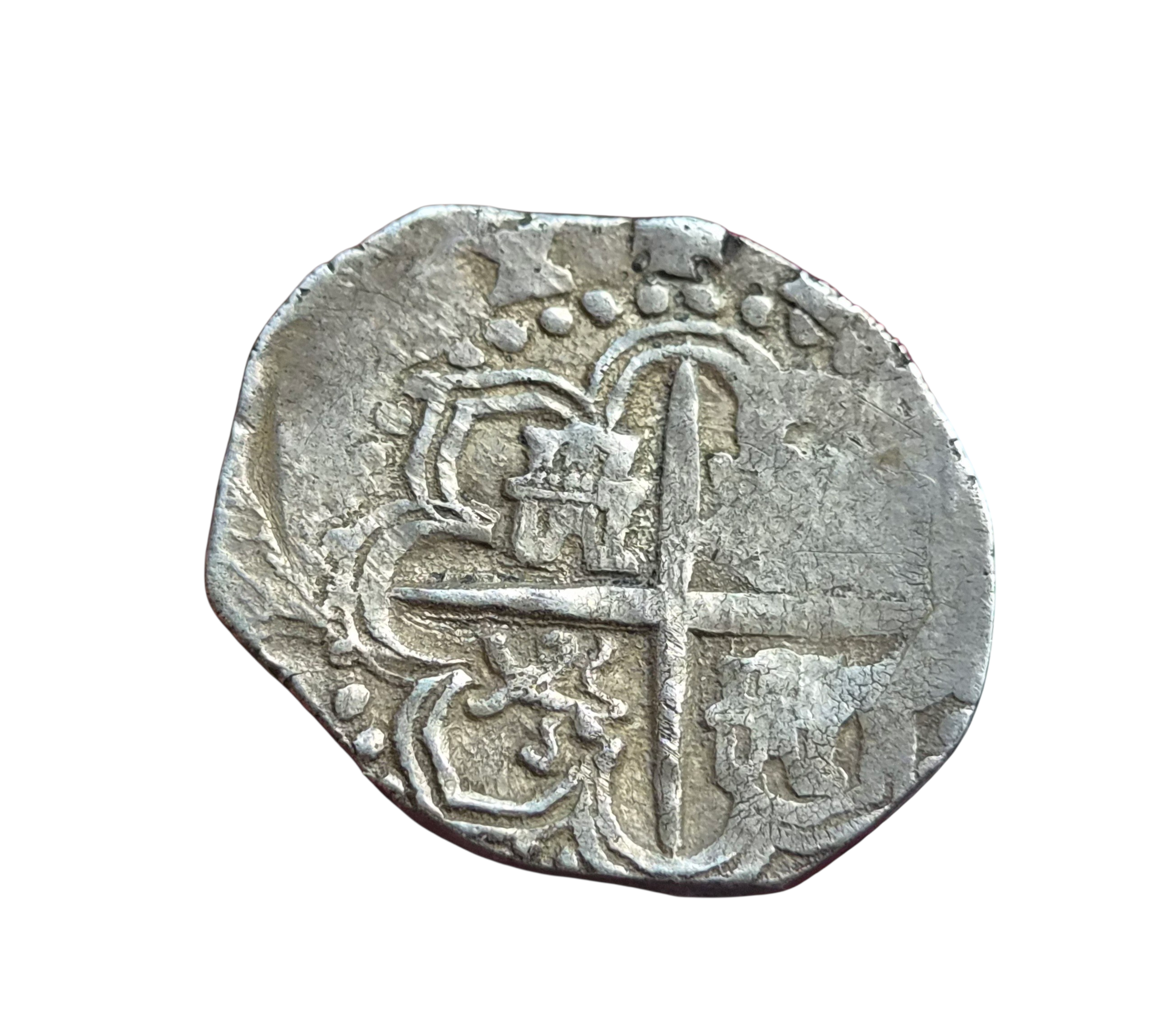 Felipe II Sevilla D. 1 real 1589. Ag. Bonito tono. Peso: 3.29 gr. MBC+ - Imagen 2