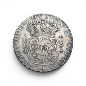 Carlos III. México MM. 8 reales 1760. Ag. Peso: 27 gr. MBC