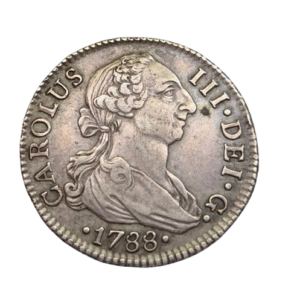 Carlos III. Sevilla C. 2 reales 1788. Ag. Peso: 6,7 gr. MBC+