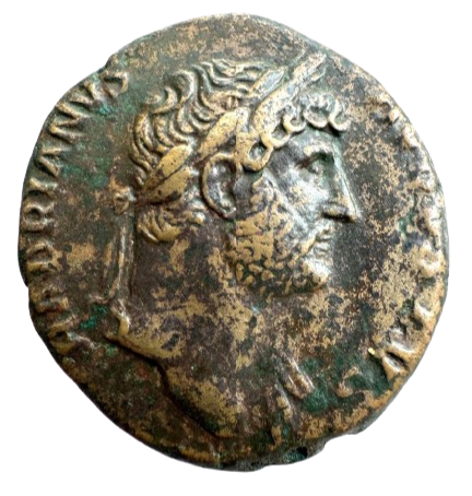 Imperio Romano. Adriano. AS Reverso: ANNONA AVGVSTA. Ae. Peso: 11,12gr. Rara. MBC