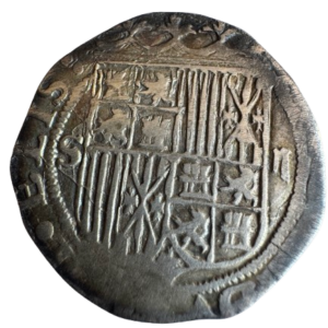 Reyes Católicos. Sevilla D. 2 reales. Ag. Peso: 6,7 gr MBC