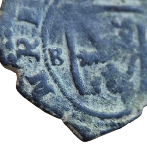 Felipe III. Burgos B. 8 maravedís 1604. Error leyenda: HISPANIARVW.