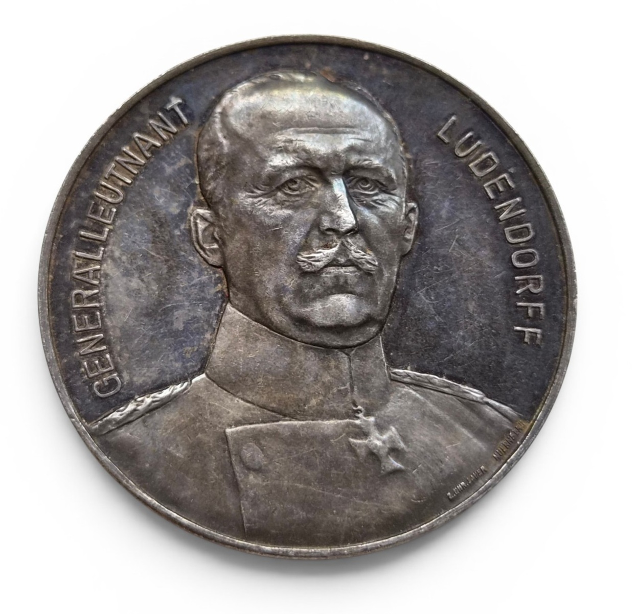 Alemania / Imperio. Guillermo II. Medalla. Año 1914. Ag. Peso:18.2 gr. SC pátina. Brillo original - Imagen 2