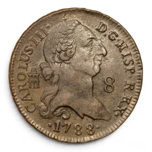 Carlos III. Segovia 8 maravedis 1788. Ae MBC+/EBC-